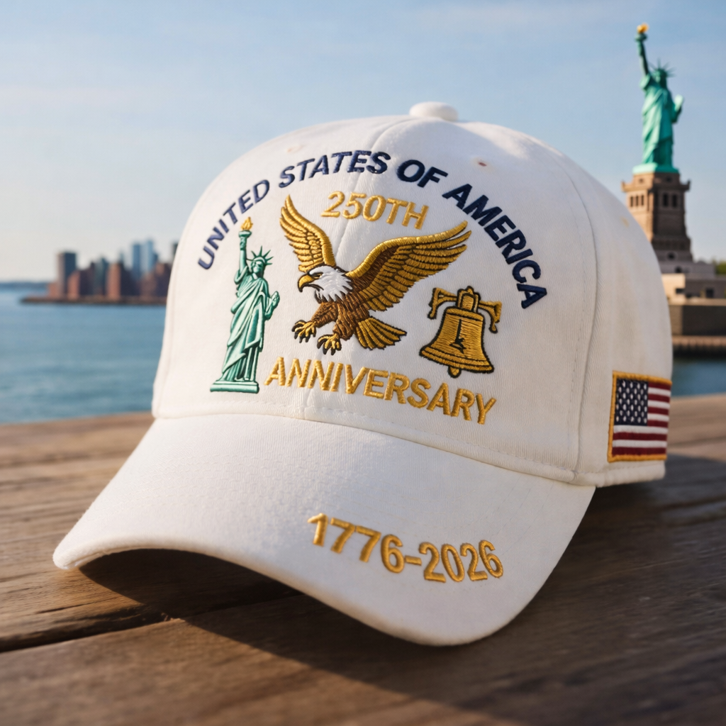 Patriotic Anniversary Baseball Cap Curved Brim