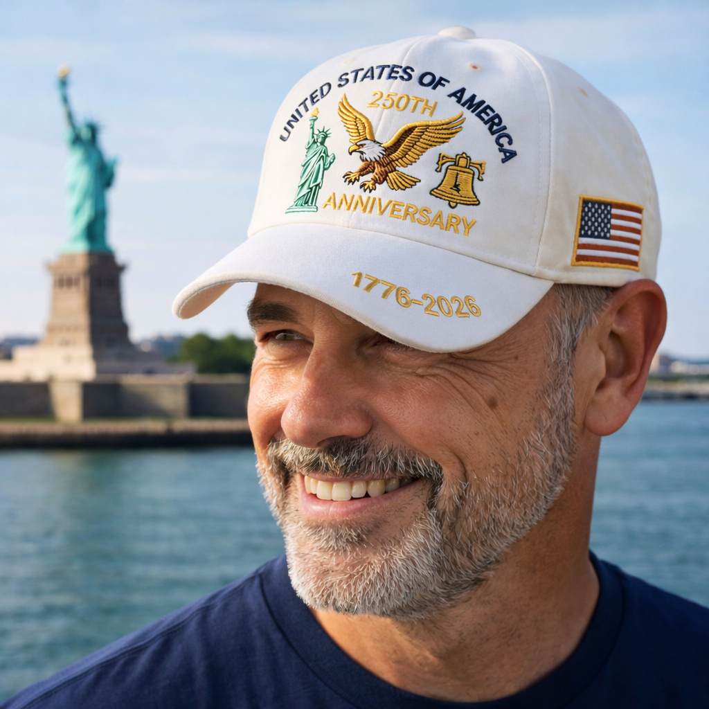 Patriotic Anniversary Baseball Cap Curved Brim
