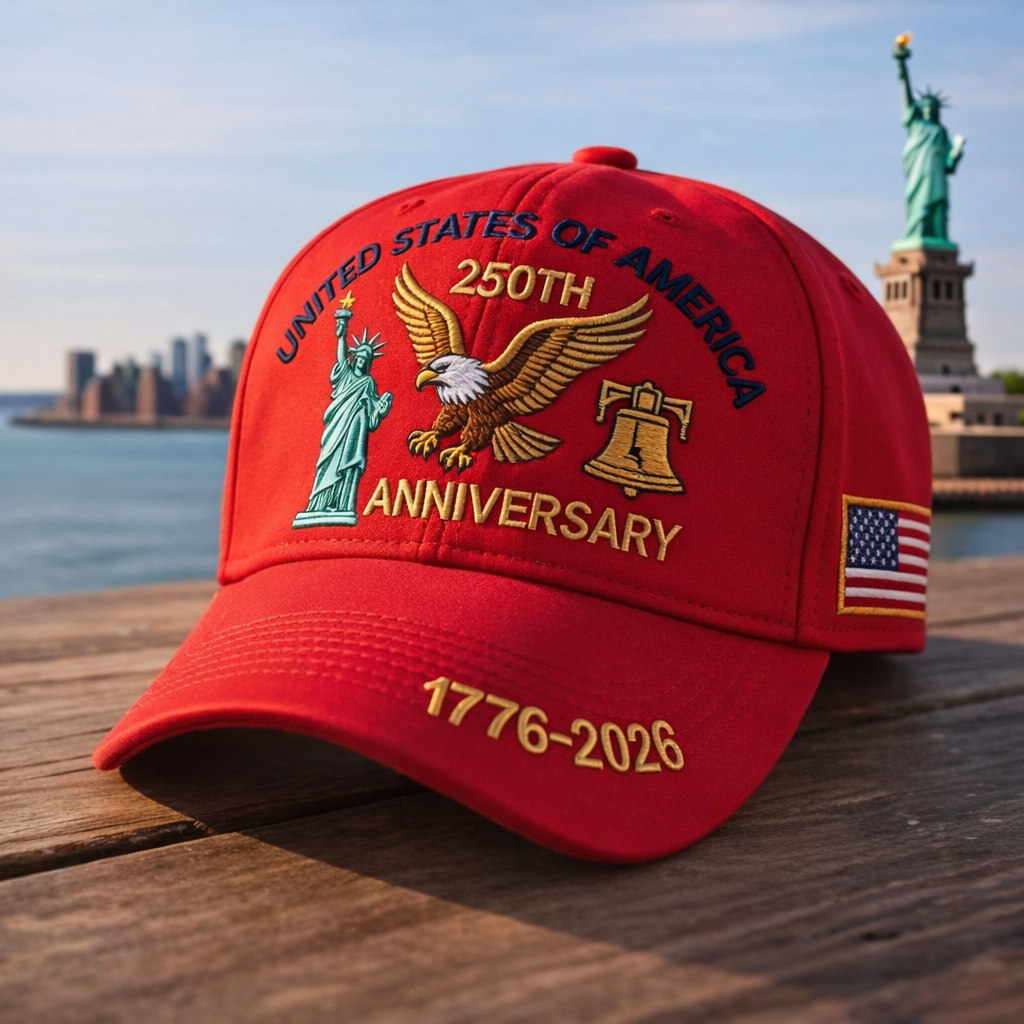 Patriotic Anniversary Baseball Cap Curved Brim
