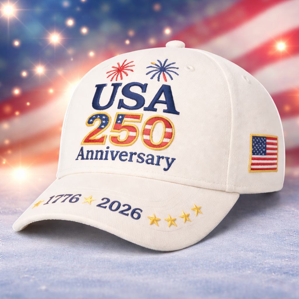 Patriotic Anniversary Baseball Cap Curved Brim