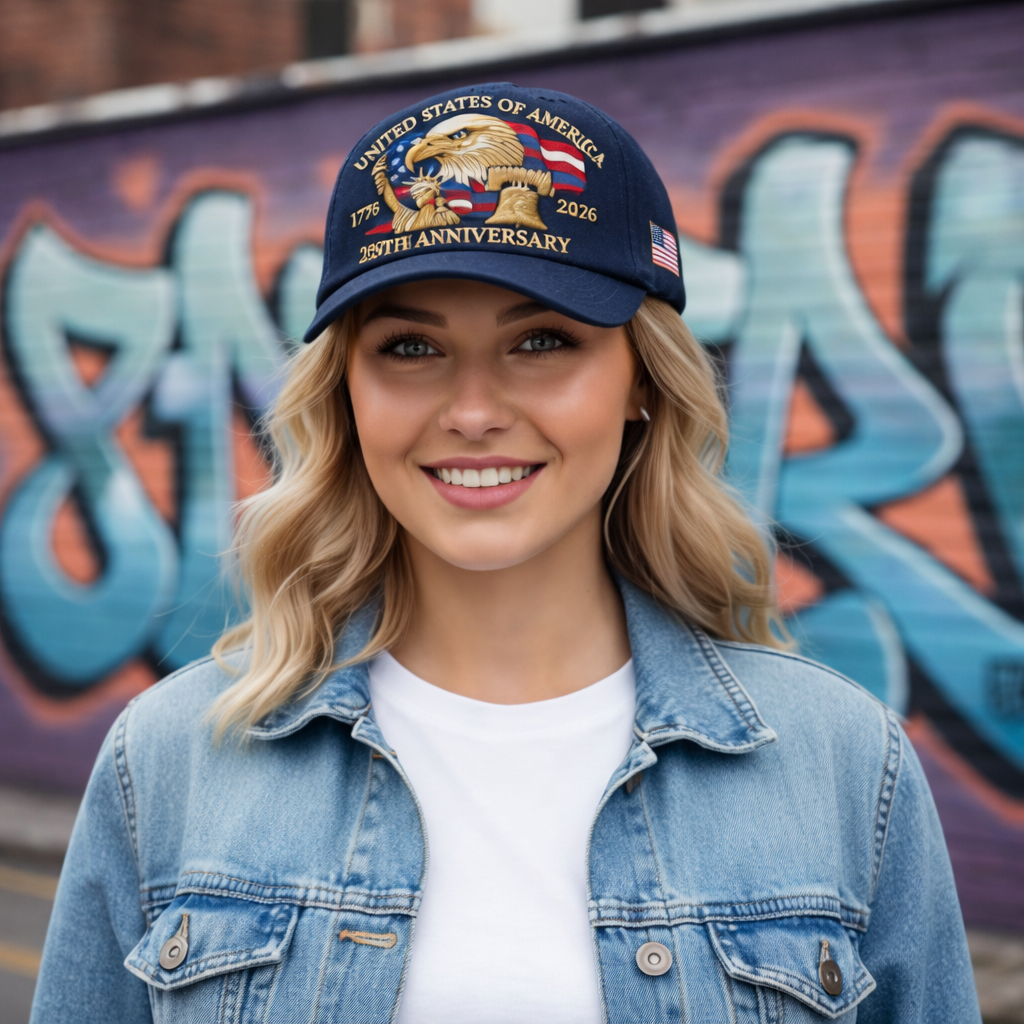 Patriotic Anniversary Baseball Cap Eagle Embroidered Unisex