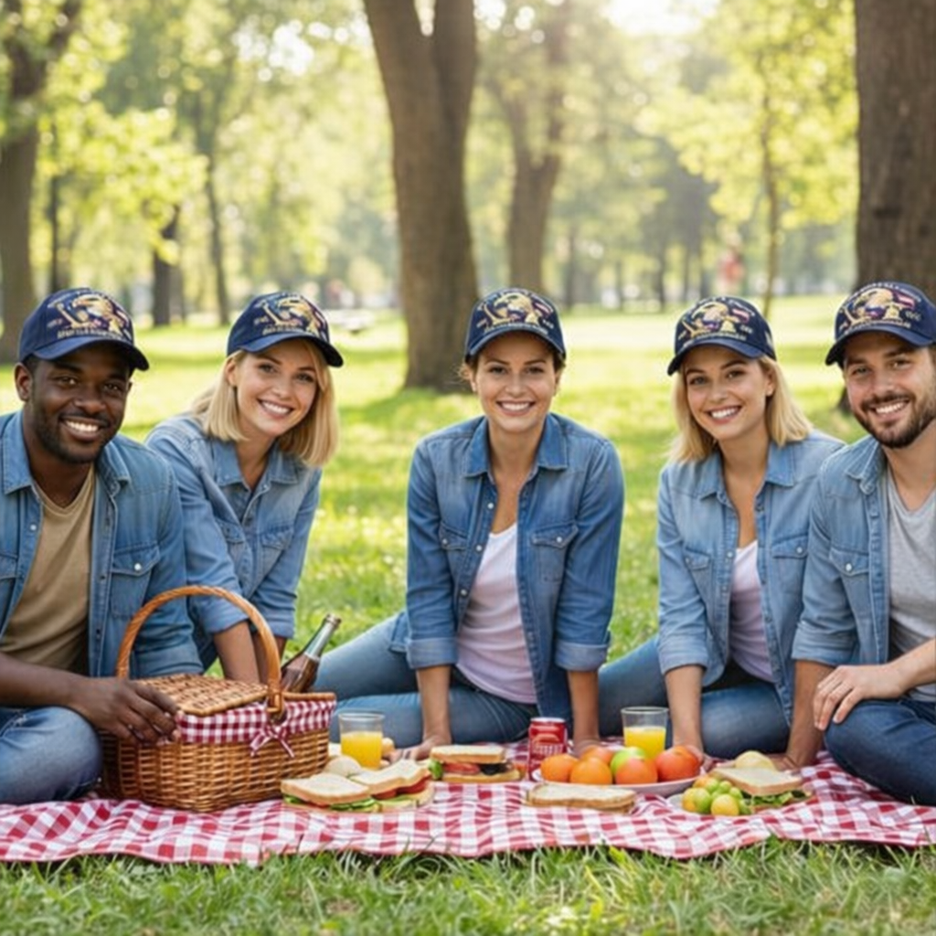 Patriotic Anniversary Baseball Cap Eagle Embroidered Unisex