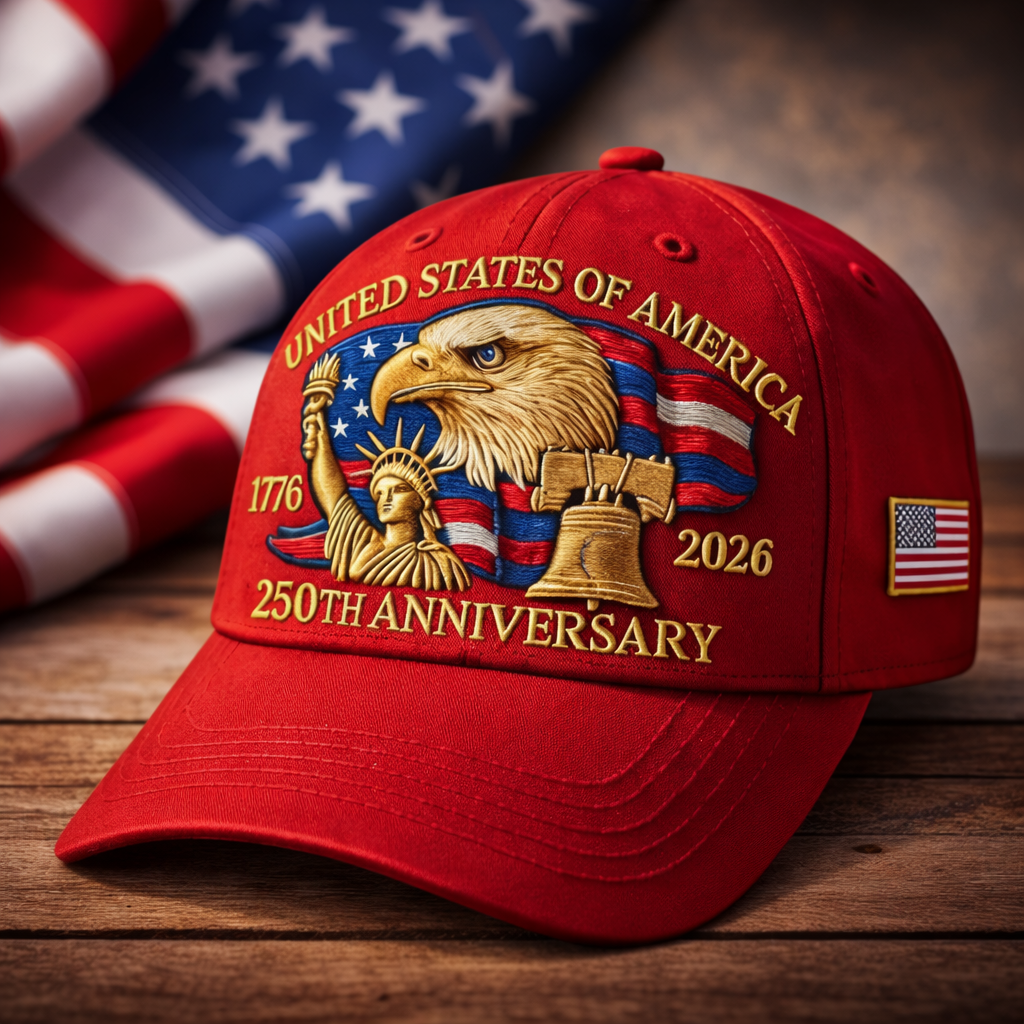 Patriotic Anniversary Baseball Cap Eagle Embroidered Unisex