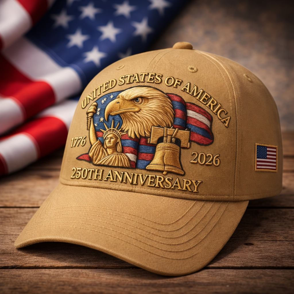 Patriotic Anniversary Baseball Cap Eagle Embroidered Unisex