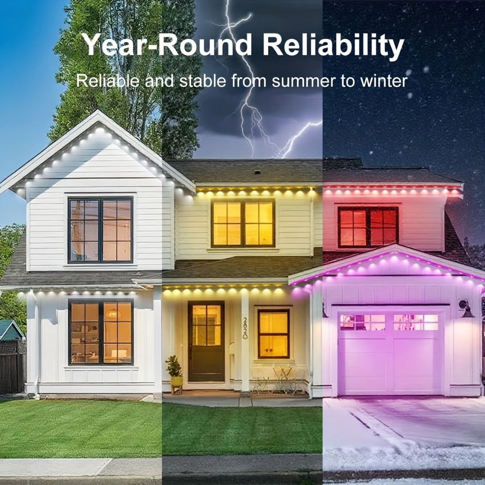 永久クリスマスライト RGB 防水屋外LED軒下照明