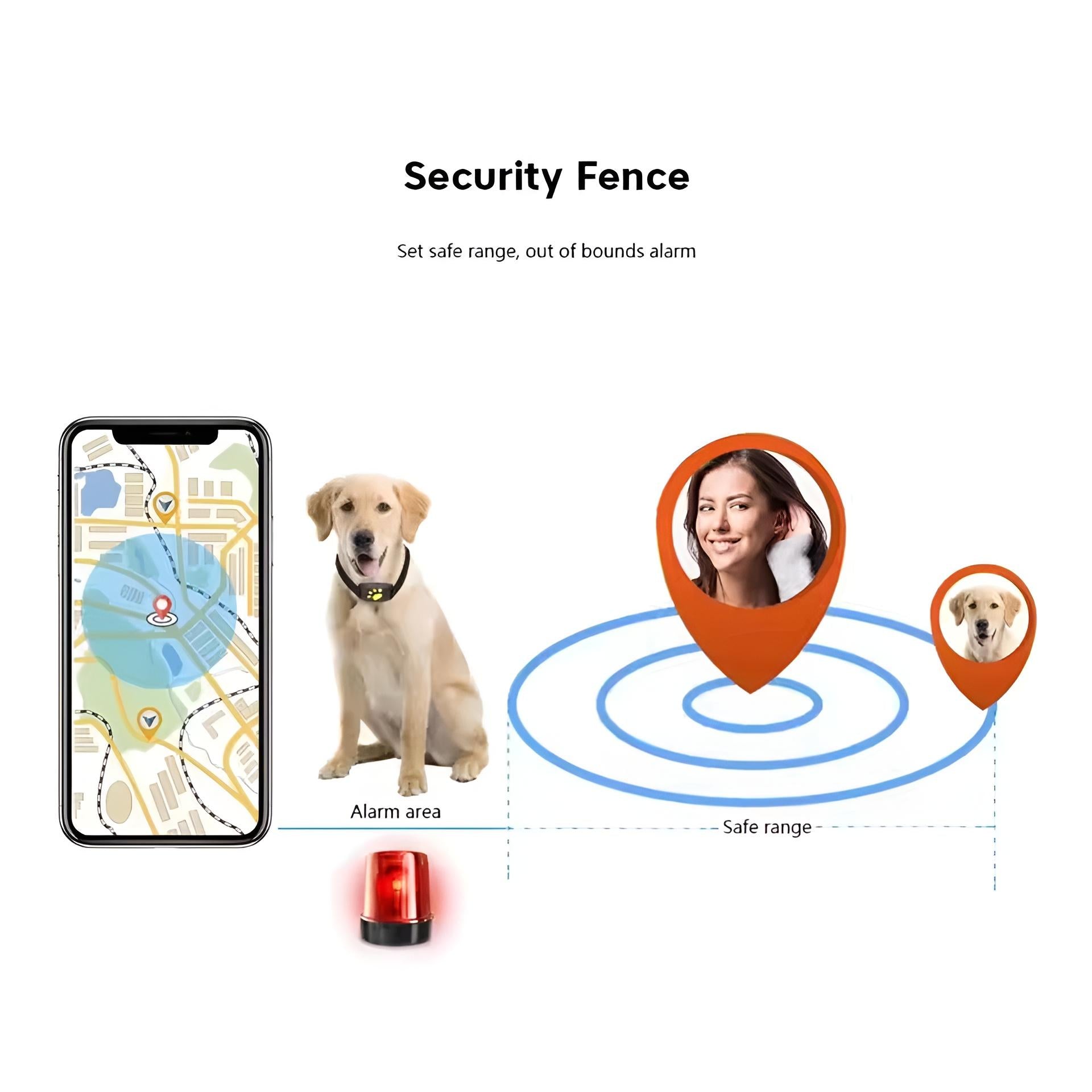 Pet GPS Tracker Collar Dog Cat Waterproof Real Time Locator