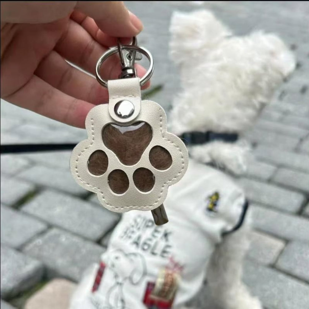 Pet Memorial Leather Keychain Keepsake Remembrance Charm 3