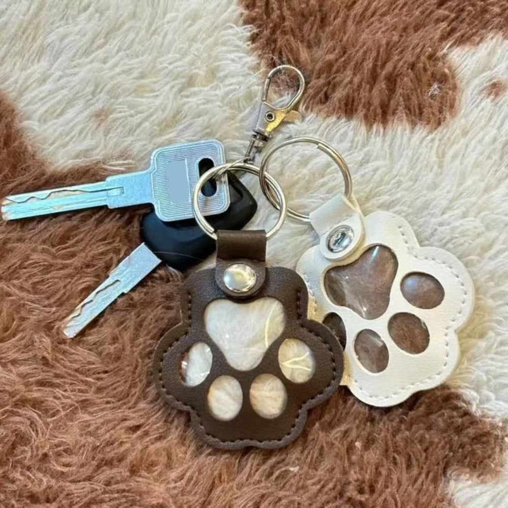 Pet Memorial Leather Keychain Keepsake Remembrance Charm 4