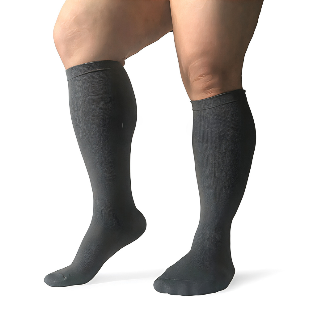 Plus Size Knee High Compression Socks | Wide Calf Graduated