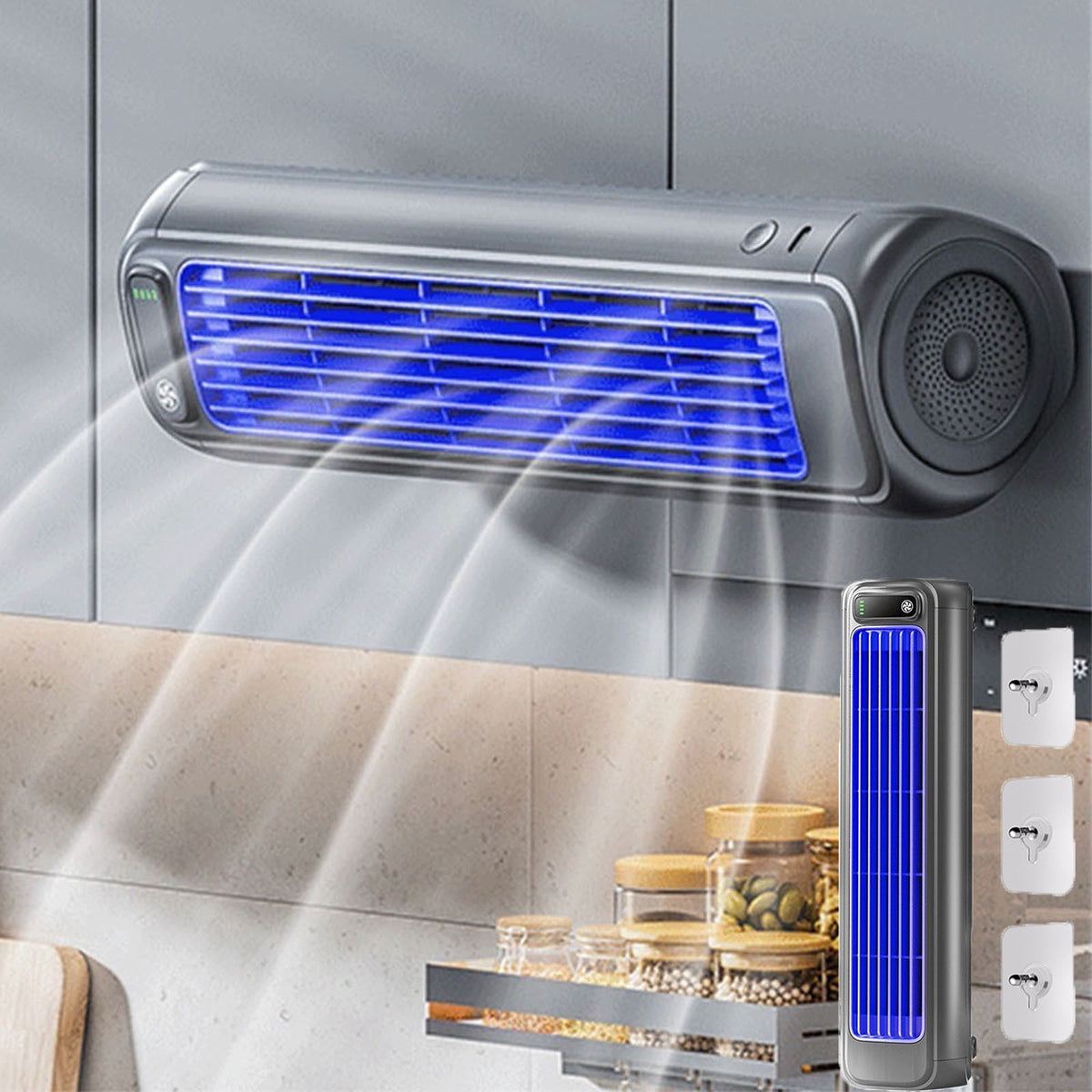Portable Air Conditioner Wall Air Cooler Heater Compact Tower Fan