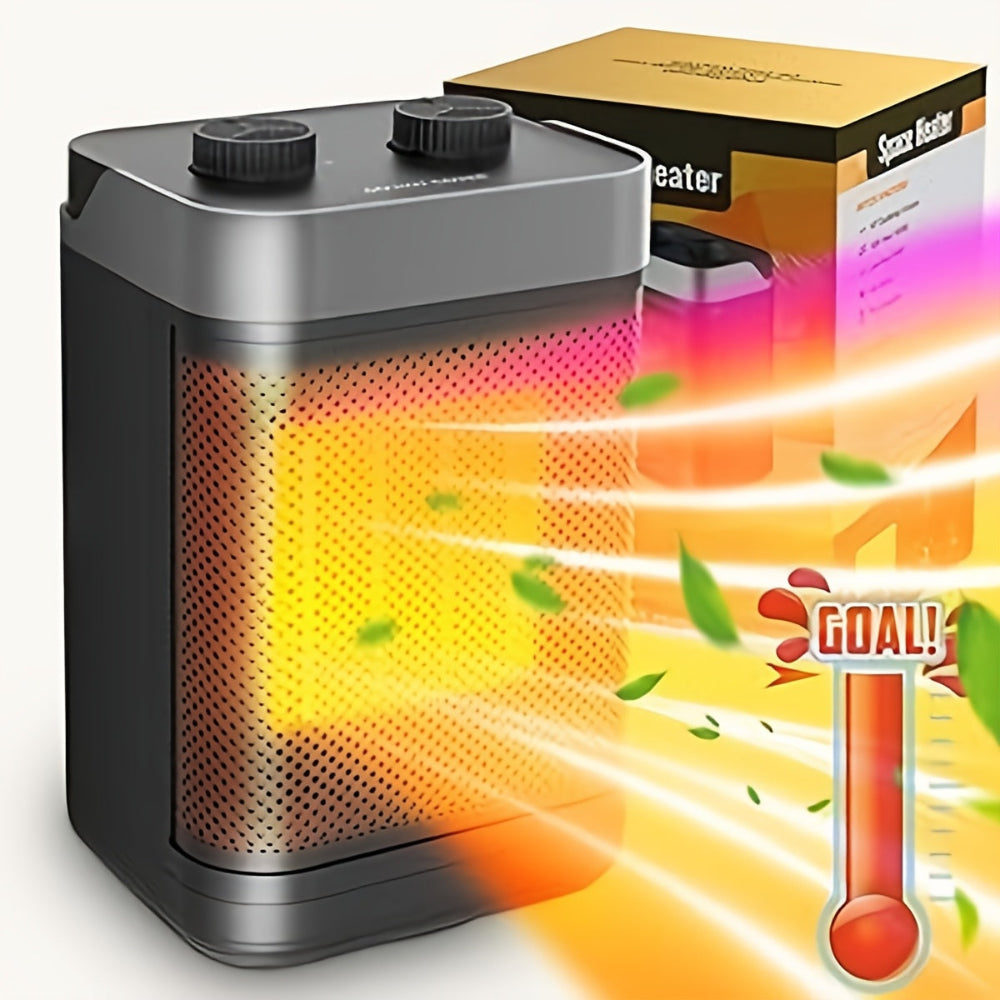 Portable Electric Space Heater Adjustable Thermostat