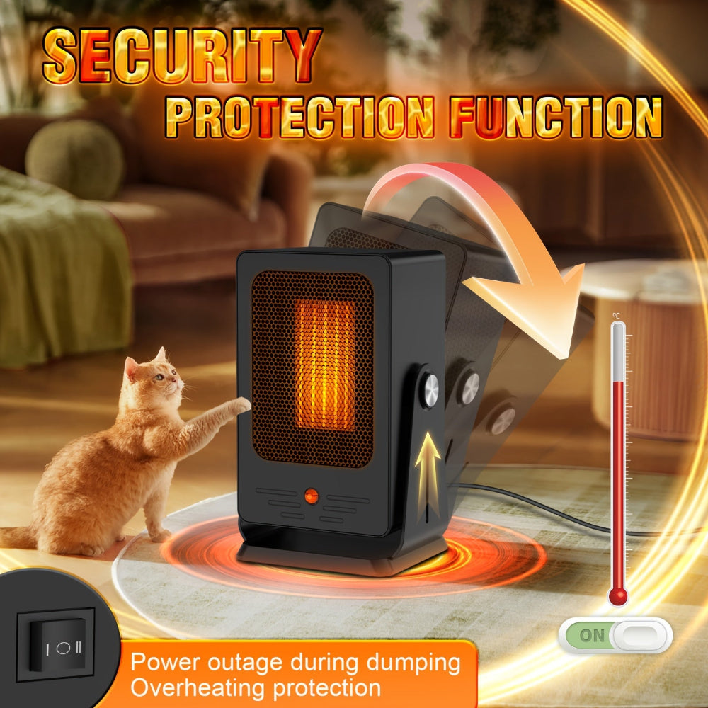 Portable Electric Space Heater Adjustable Thermostat