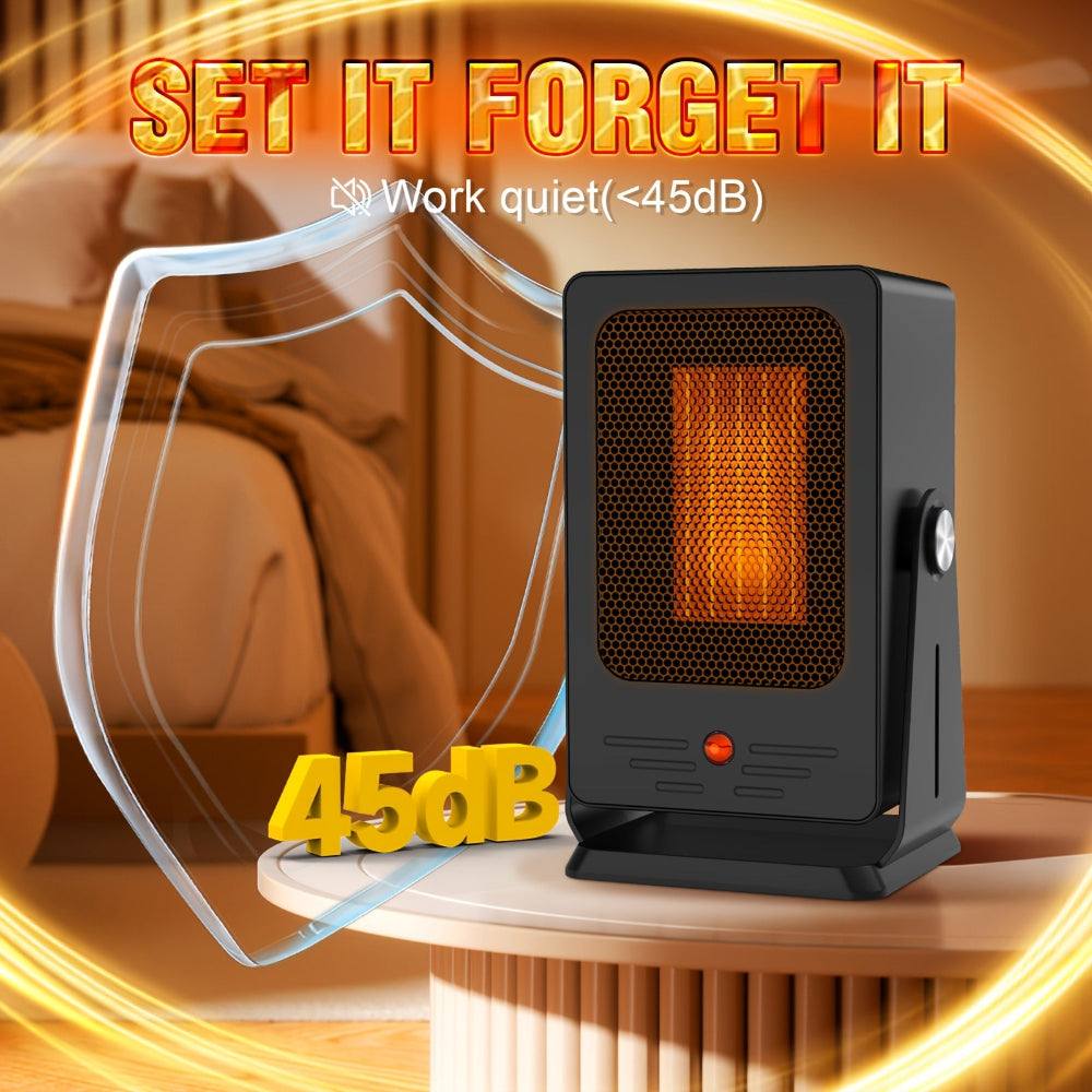 Portable Electric Space Heater Adjustable Thermostat