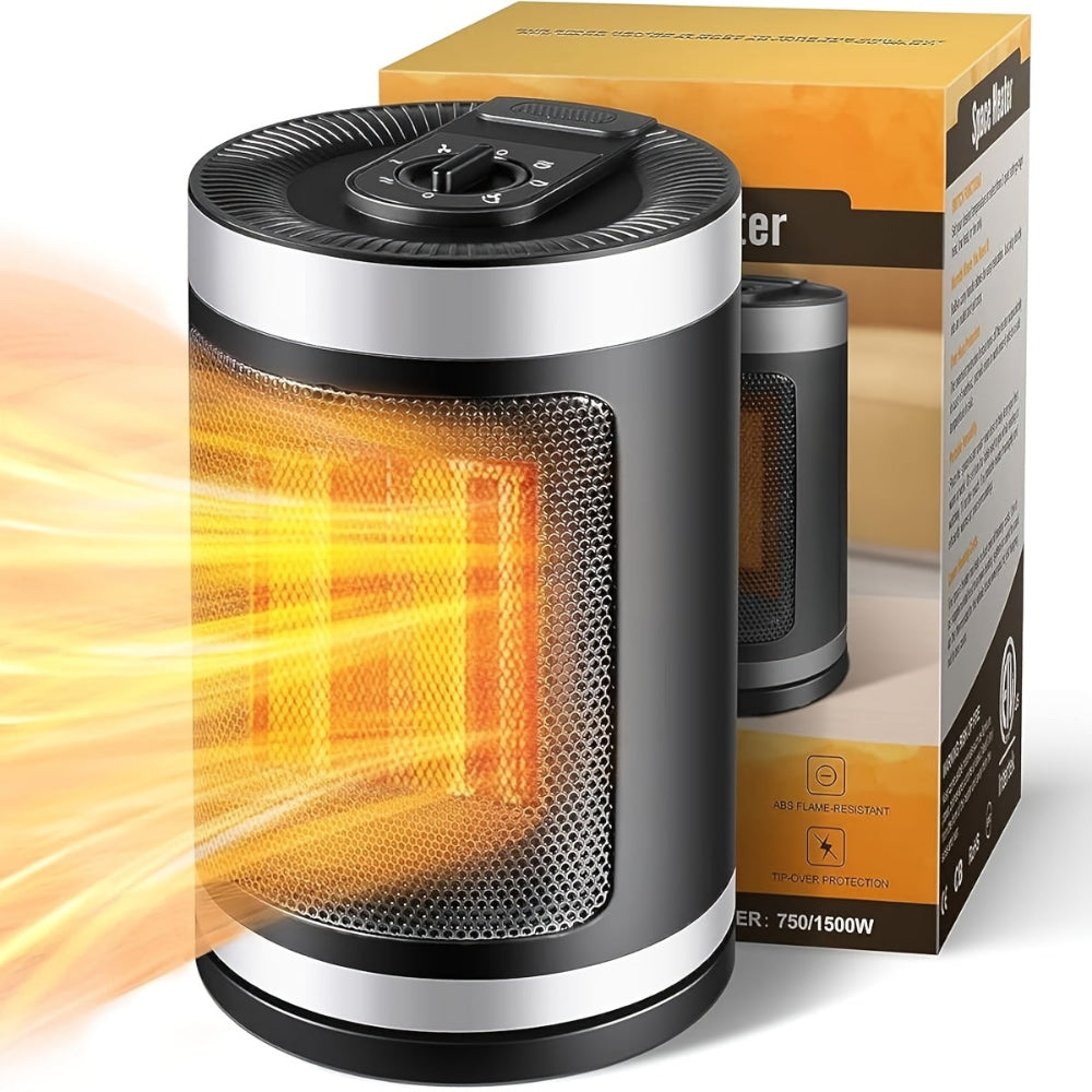 Portable Electric Space Heater Adjustable Thermostat