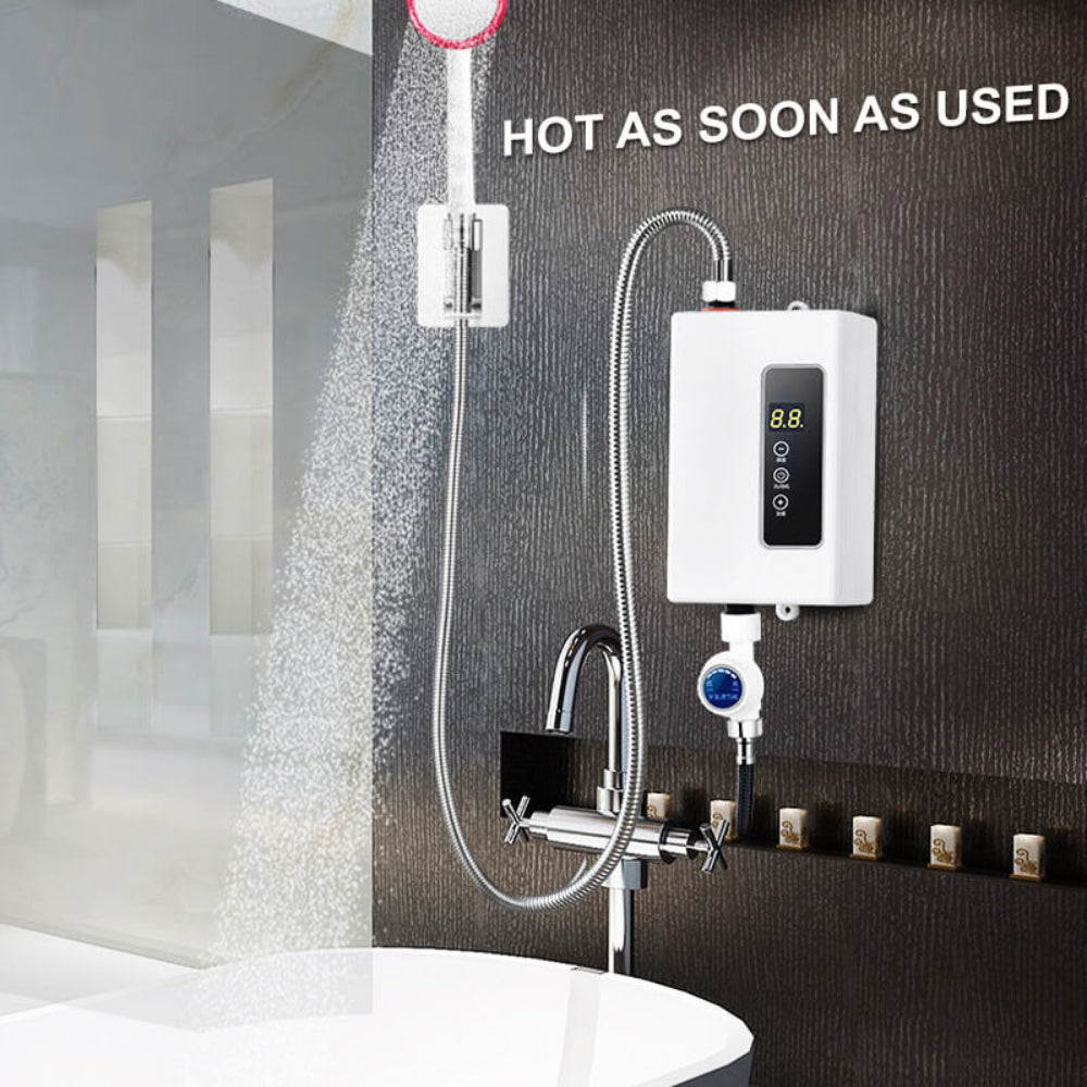 Portable Tankless Water Heater Bathroom Kitchen Sink Use