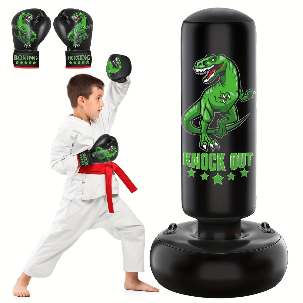 Punching Bag Kids Inflatable Boxing Toy Training Set
