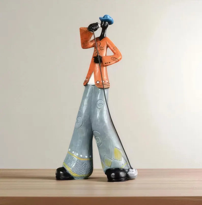 Wall Art Resin Jazz Musician Sculpture