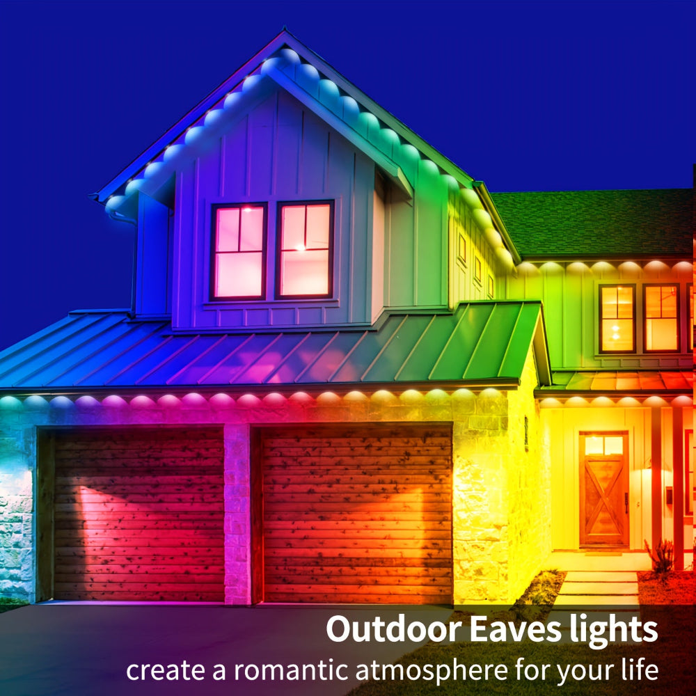 RGB Eaves Lights Outdoor Waterproof App Control LED Strip