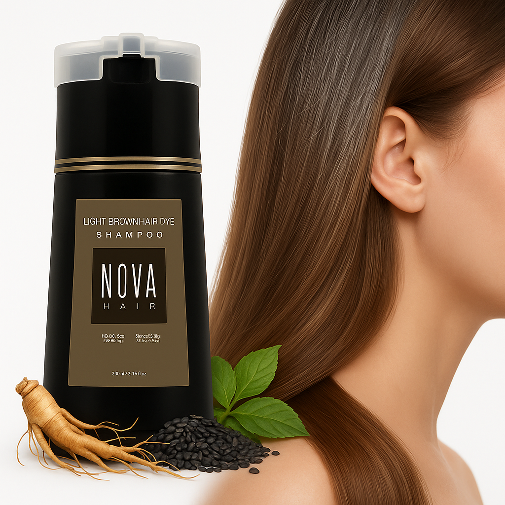 健康な髪のためのナチュラルヘアダイシャンプー