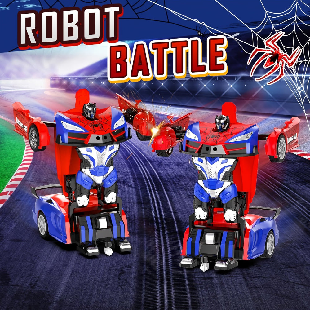 Remote Control Car Transforming Robot Kids Toy Rechargeable