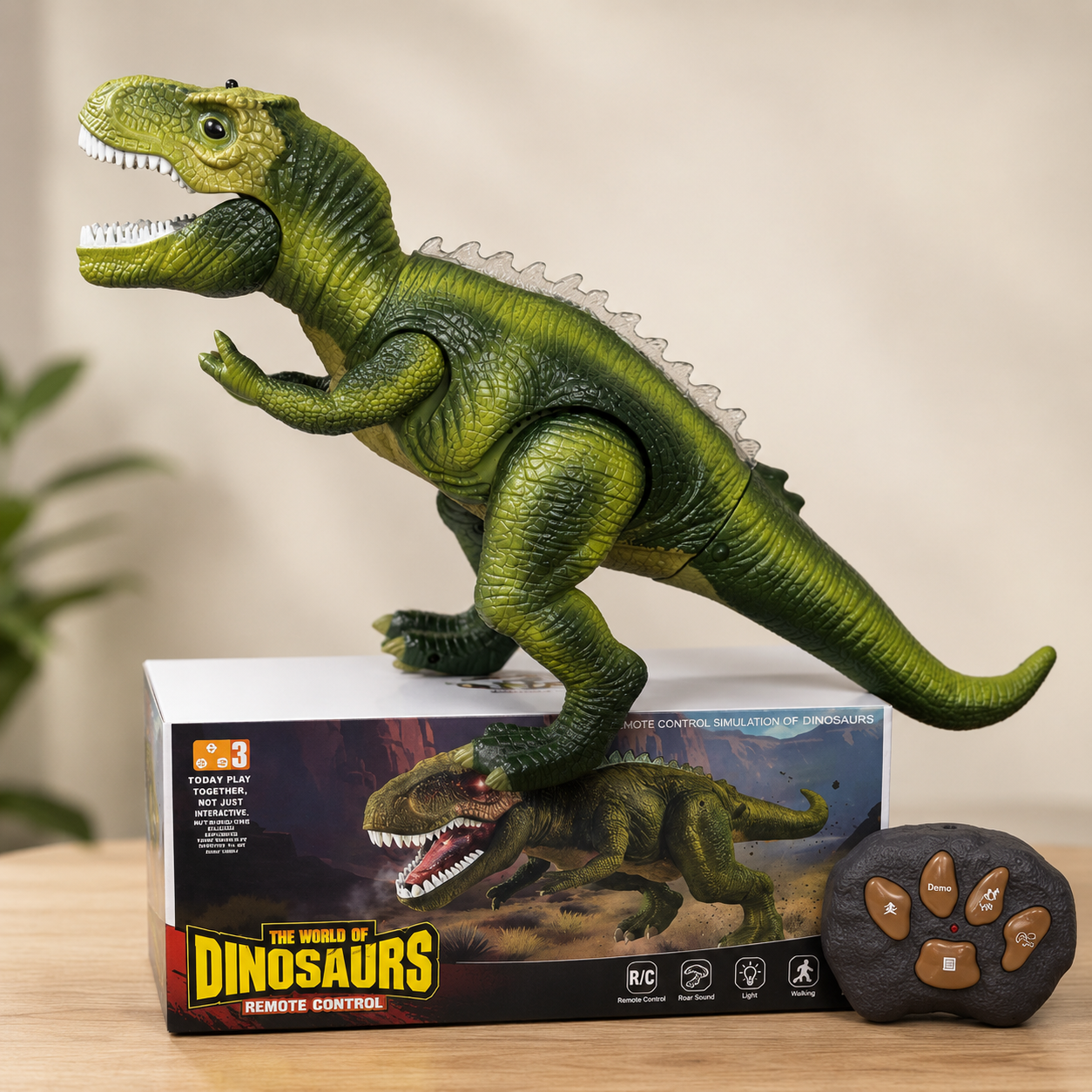 Ferngesteuerter Dinosaurier Spielzeug mit Licht und Sound