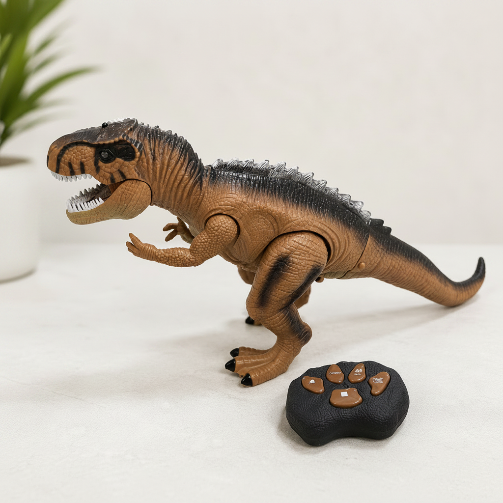 Dinosaur Toy Remote Control Walking Roaring Interactive Figure