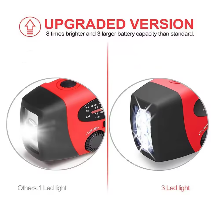 Emergency Radio | Solar Hand Crank Power Hub for Camping