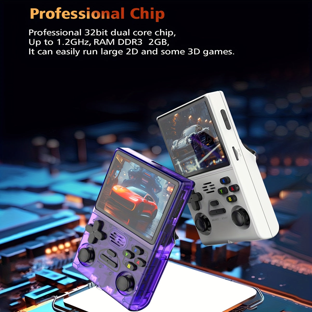 Gaming Console Retro Style Portable Handheld Device