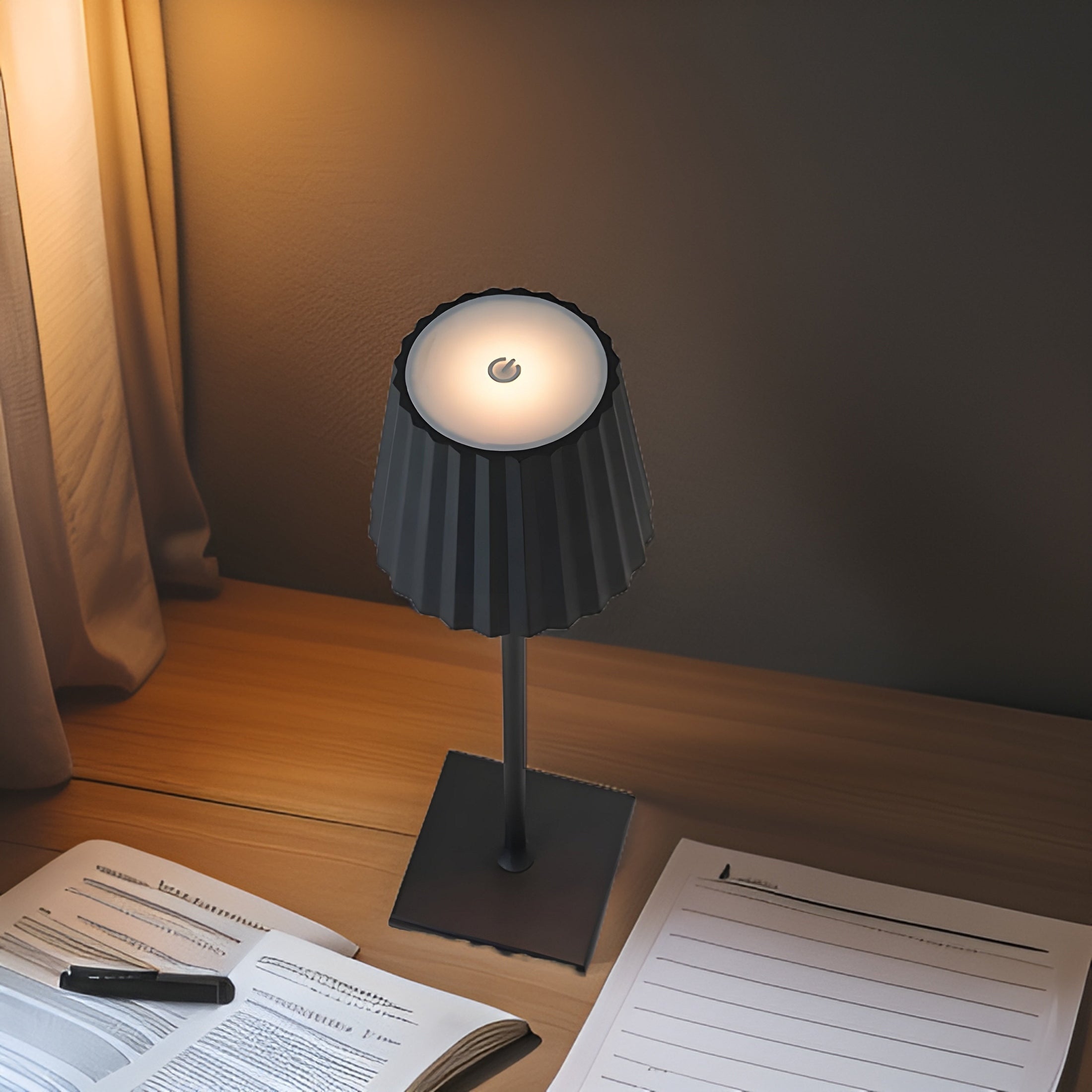 Arlo Wireless Table Lamp | Touch Control & USB Charging for Living Room