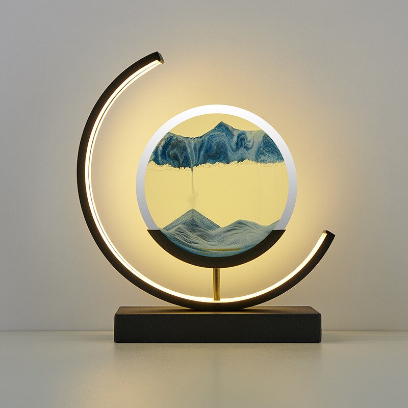 Table Lamp Modern LED Sand Art Light
