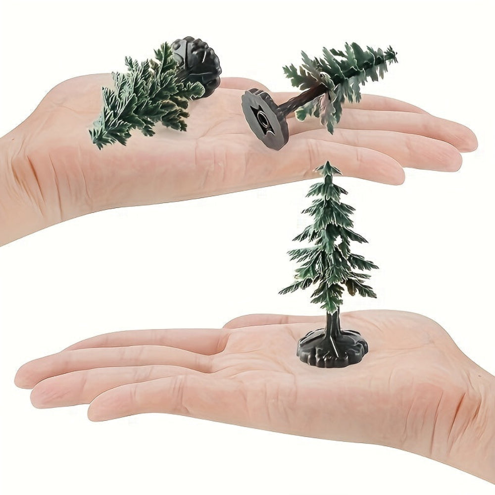 Santa’s Reindeer Christmas Figurine Set Woodland Holiday Display