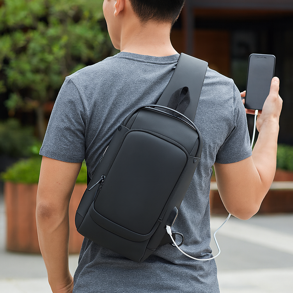 Mochila de hombro para viaje de hombre | Mochila pequeña antirrobo