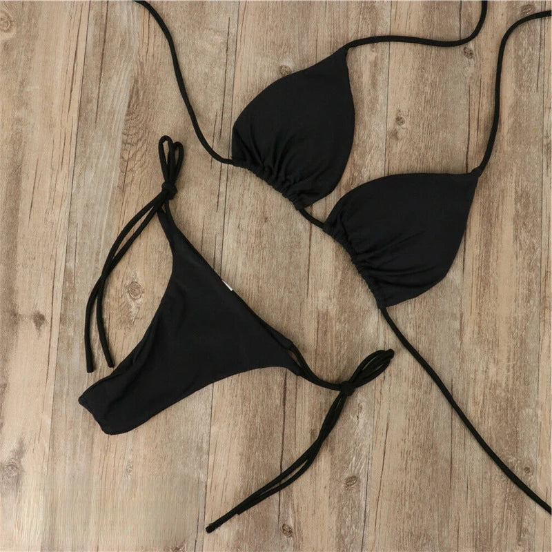 Bikini Swimwear Set with Minimal Tan Lines