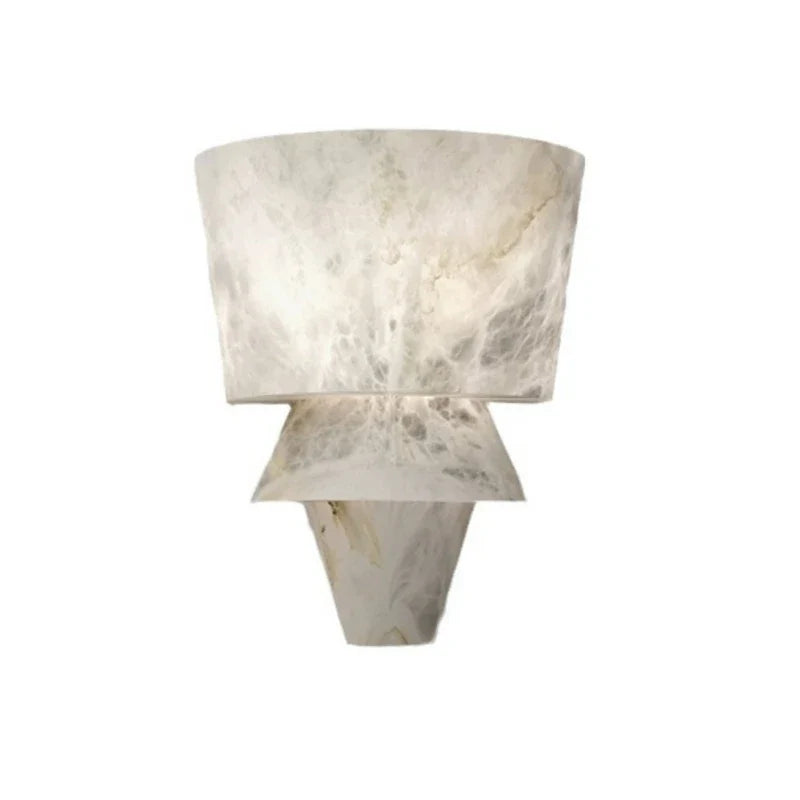 LuxeStone - Elegant Marble Wall Lamp Crafted from Natural Stone for a Modern Aesthetic