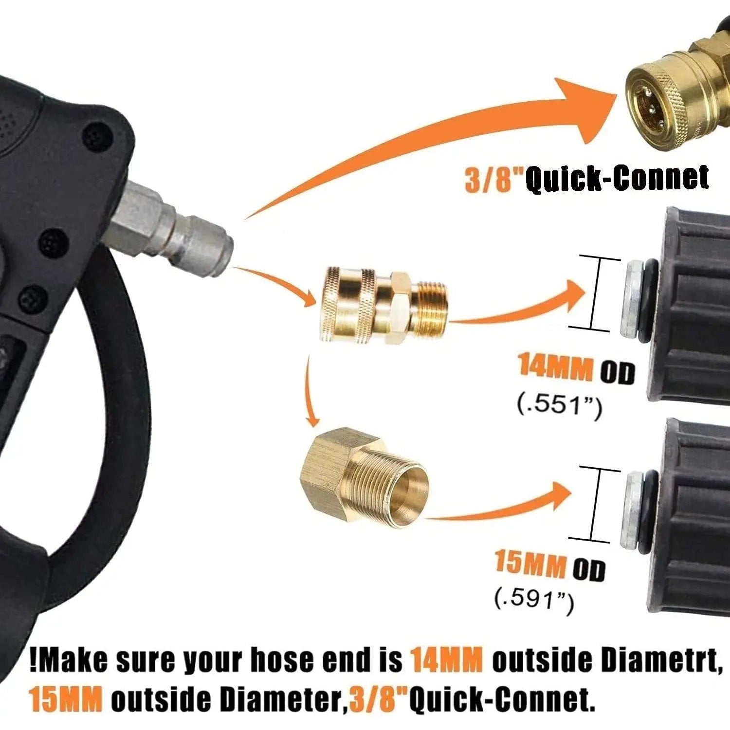 ExtendPro Lancia Telescopica per Idropulitrice | Strumento di Pulizia ad Alta Portata da 24FT