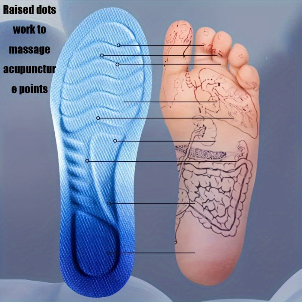 Shoe Insoles Shock Absorbing 4D Cloud Comfort Cushion Inserts