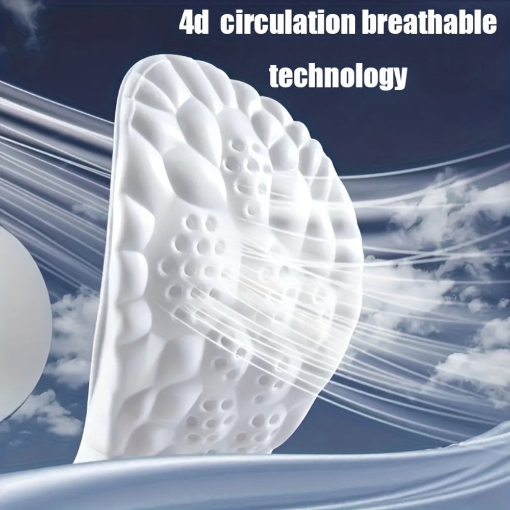 Shoe Insoles Shock Absorbing 4D Cloud Comfort Cushion Inserts