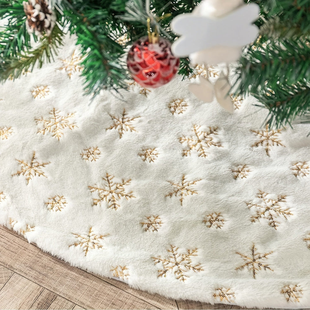 Christmas Tree Skirt Holiday Train Decoration Mat