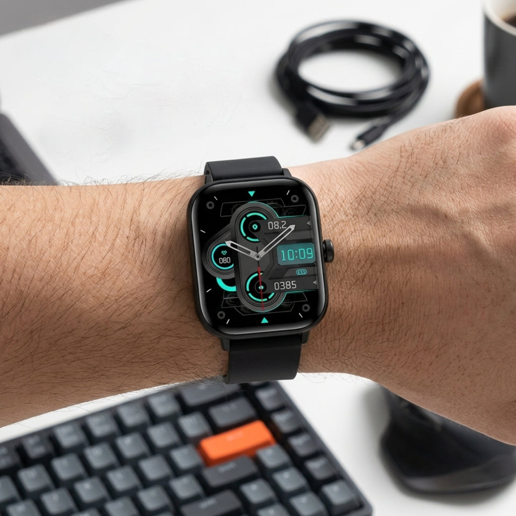 Montre intelligente avec surveillance de la glycémie et de la santé