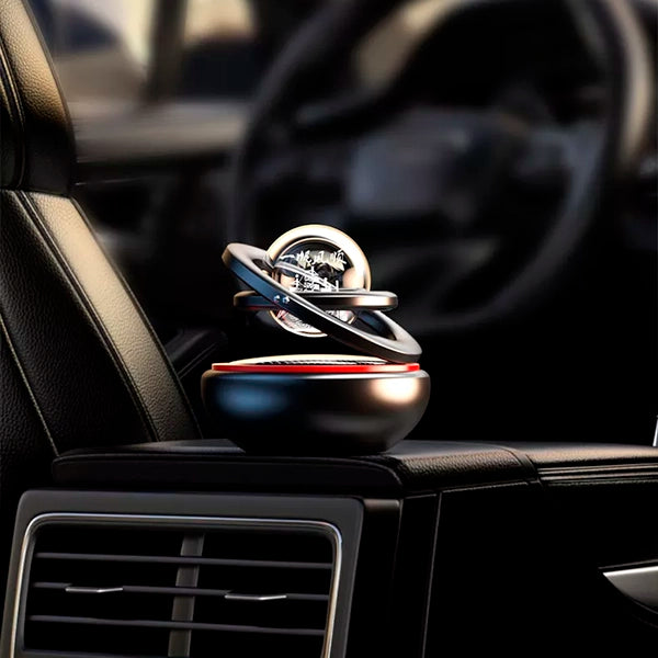 Car Air Freshener with Solar Rotating Design