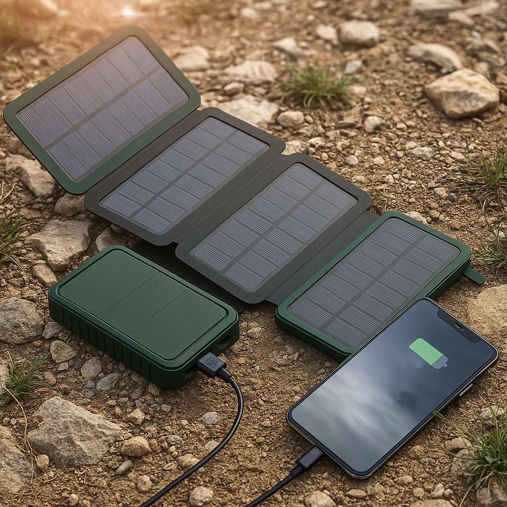 Solar Hunting Gear Portable Foldable Power Bank