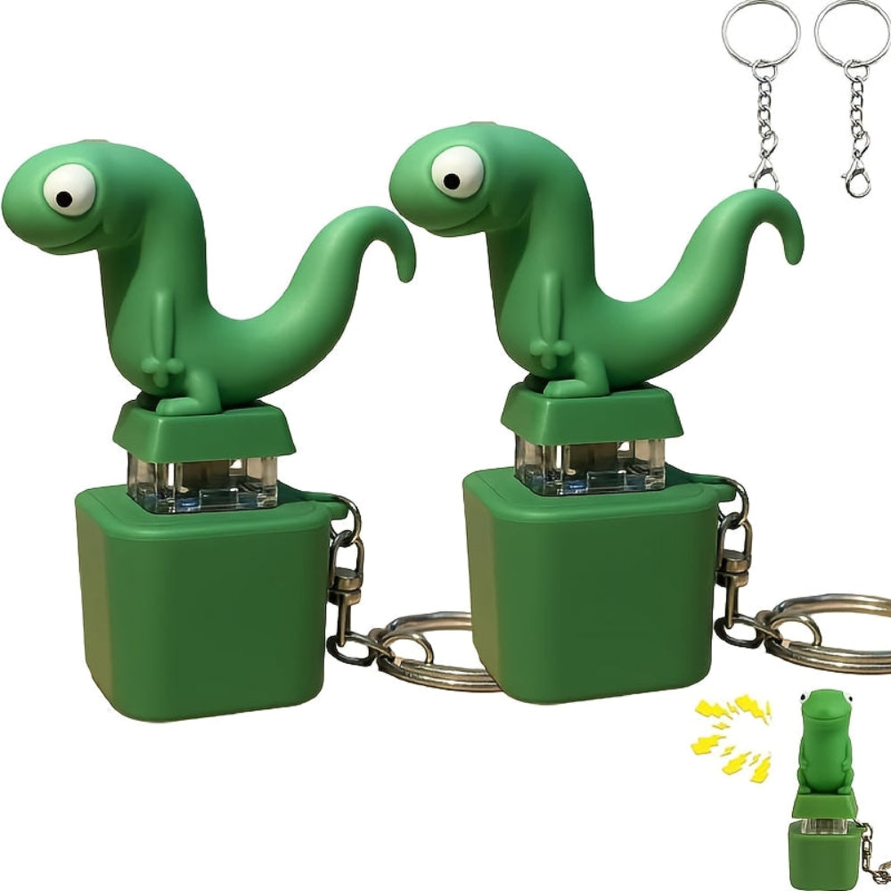Sound Toy Lizard Keychain Lights Funny Animal Gift Kids Adults