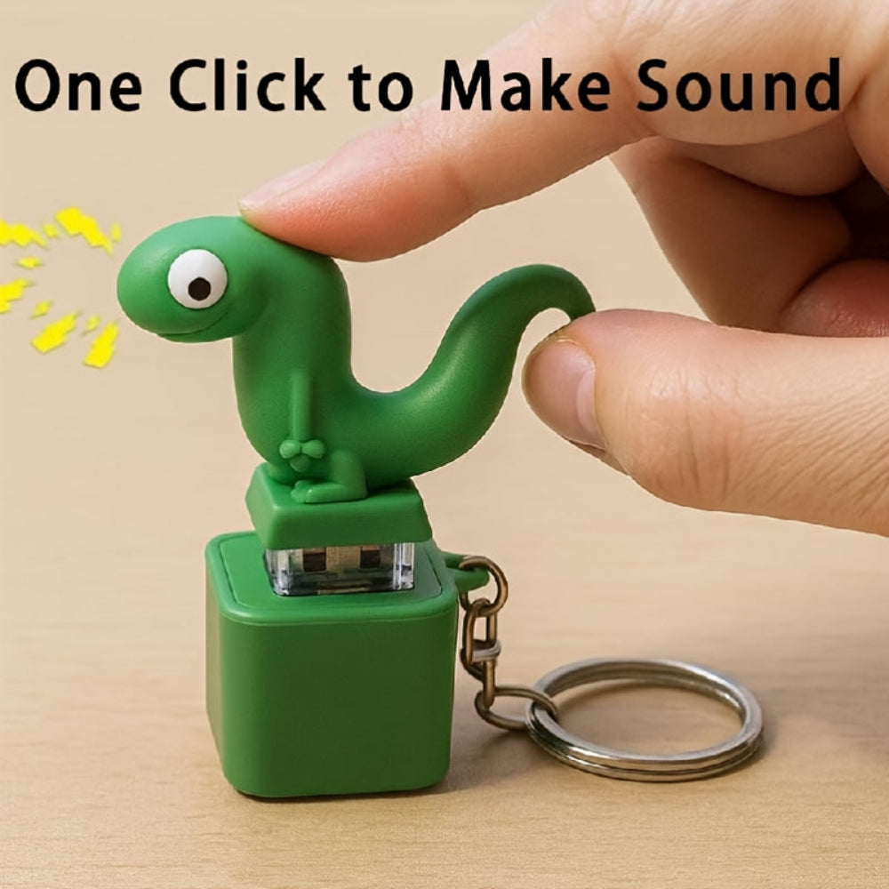 Sound Toy Lizard Keychain Lights Funny Animal Gift Kids Adults