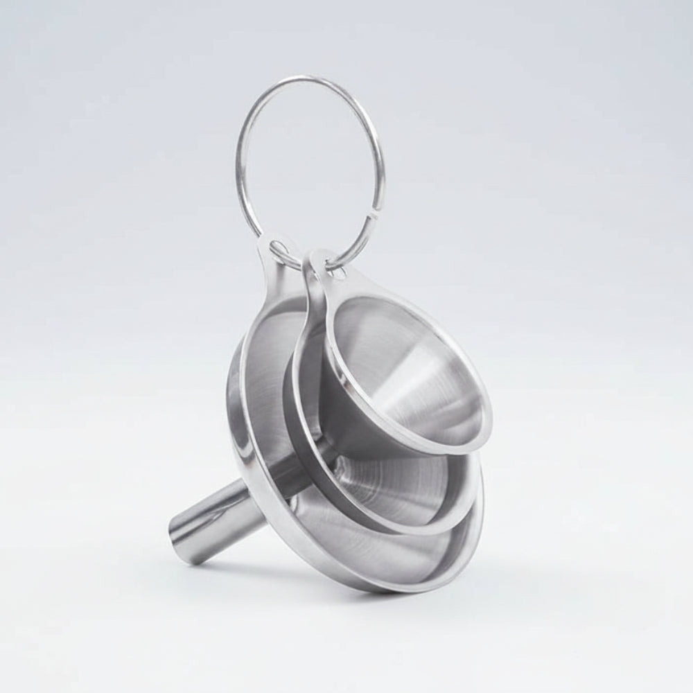 Stainless Steel Kitchen Funnels Set 4