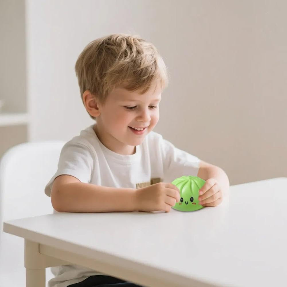 Stress Ball Squishy Dumpling Glitter Fidget Toy 1