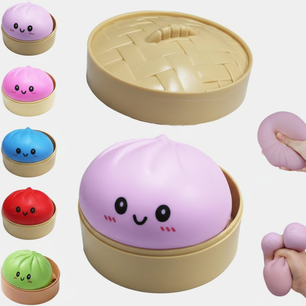 Stress Ball Squishy Dumpling Glitter Fidget Toy 11