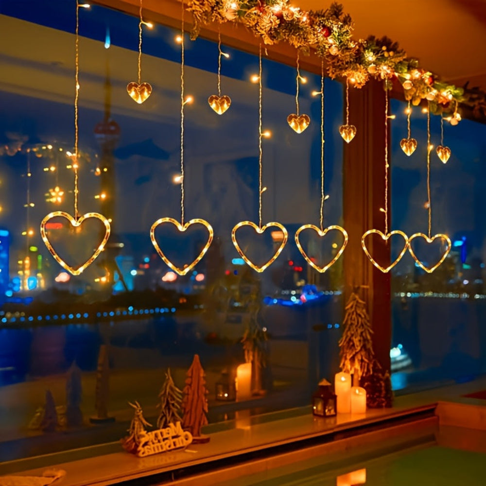 String Lights Heart Shape Hanging Decoration