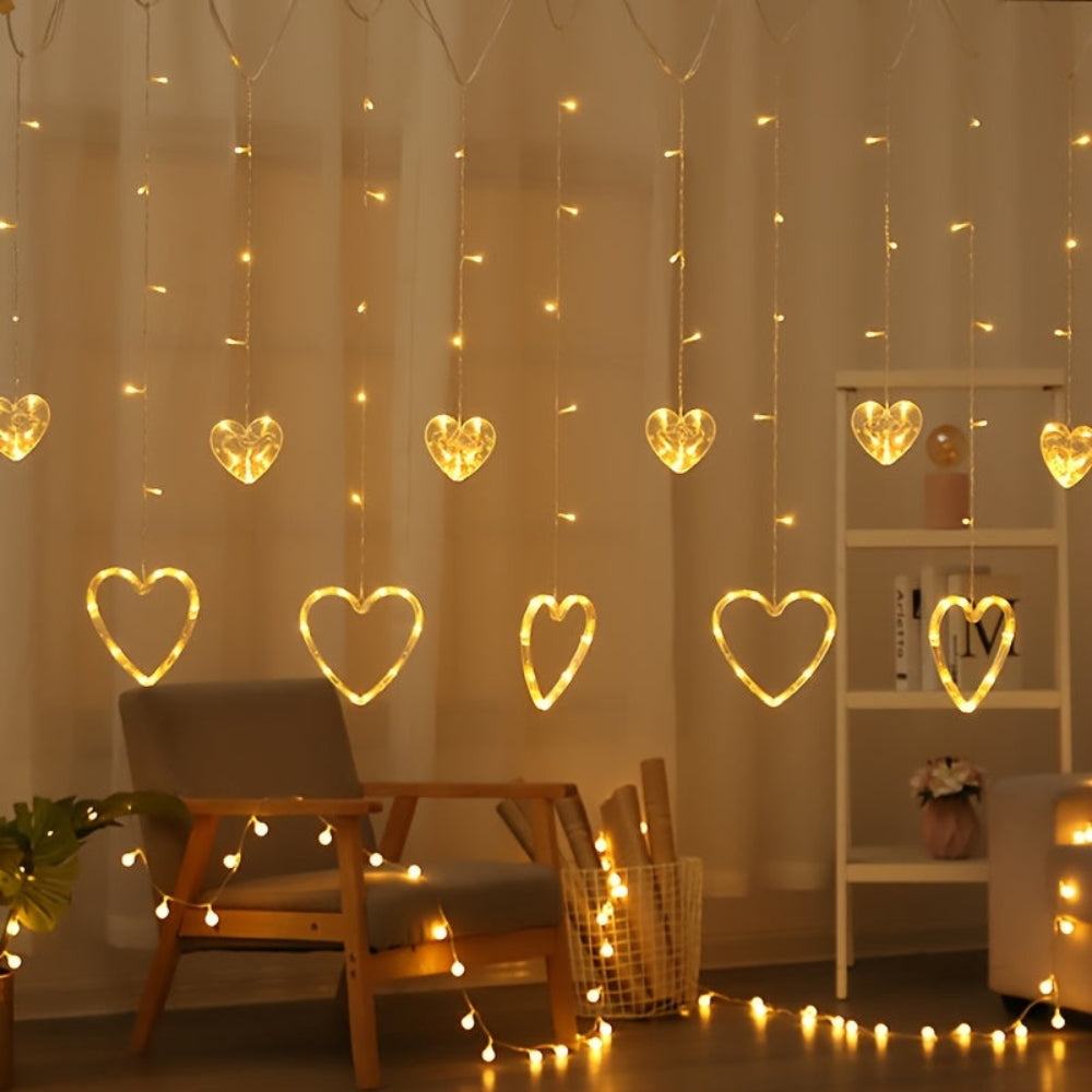 String Lights Heart Shape Hanging Decoration