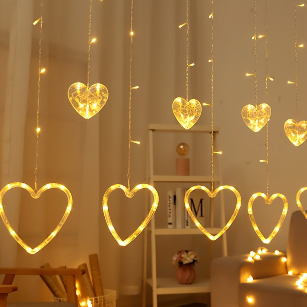 String Lights Heart Shape Hanging Decoration