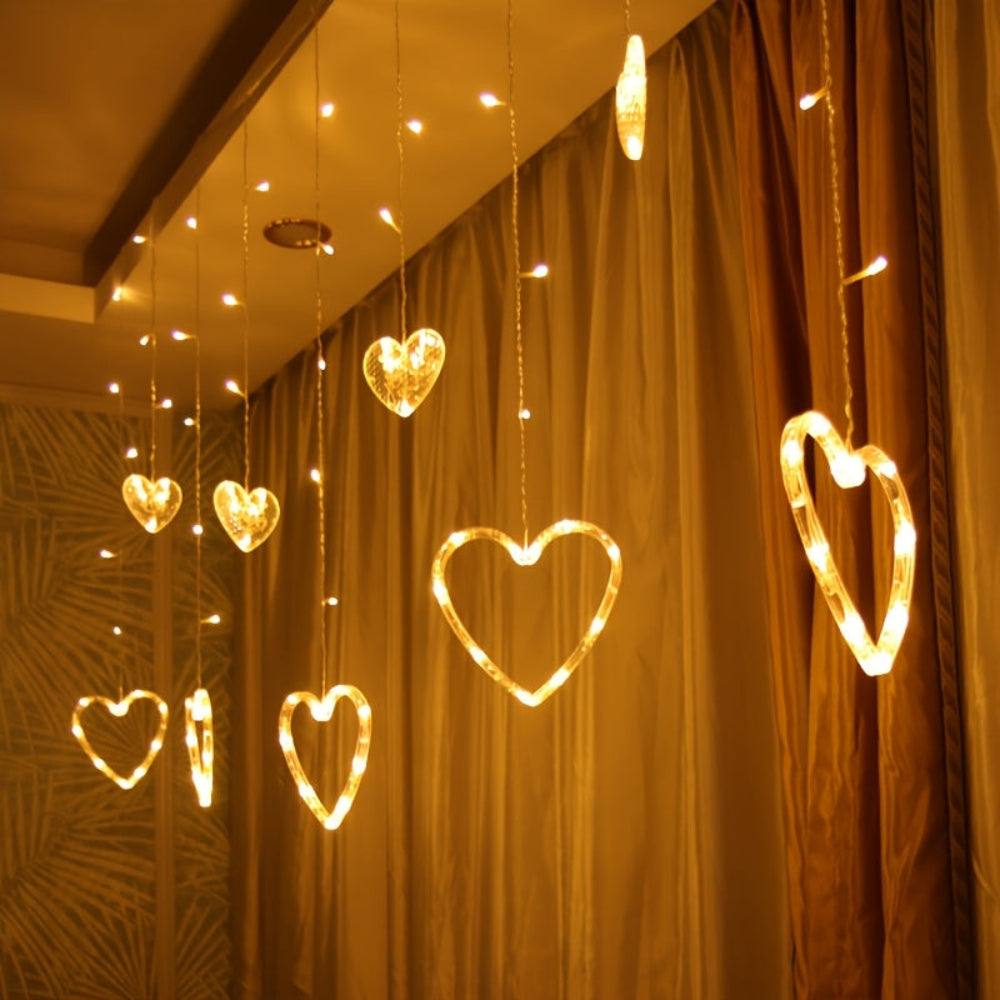String Lights Heart Shape Hanging Decoration